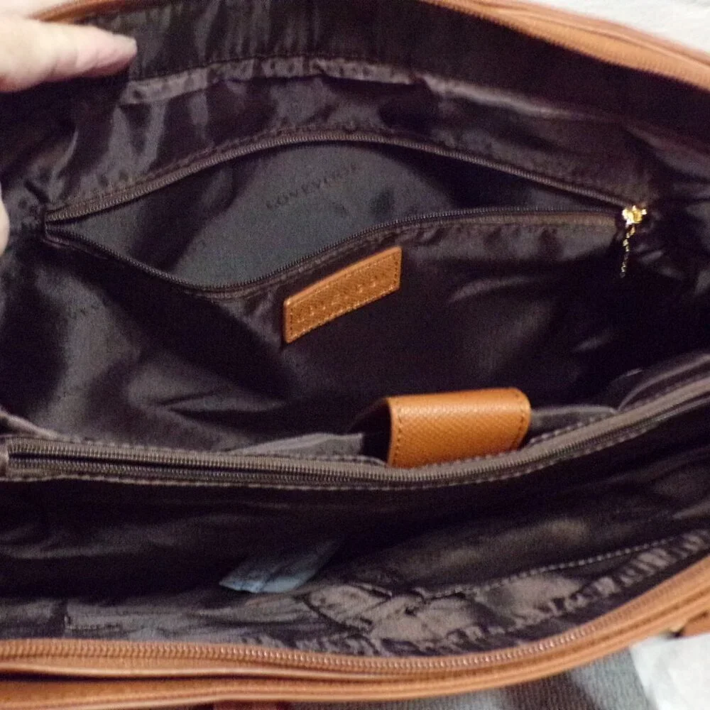 Lovevook Laptop Briefcase Shoulder Bag WB147628LK‎ Brown Gold Key Holder New